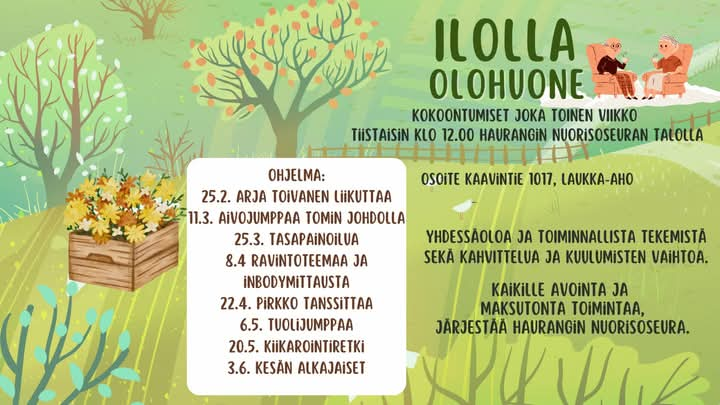 Ilolla Olohuone – toimintaa