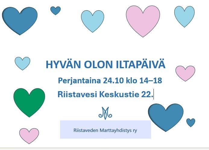 Hyvän olon iltapäivä 24.10.