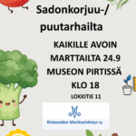 Marttailta: Sadonkorjuu-/puutarhailta